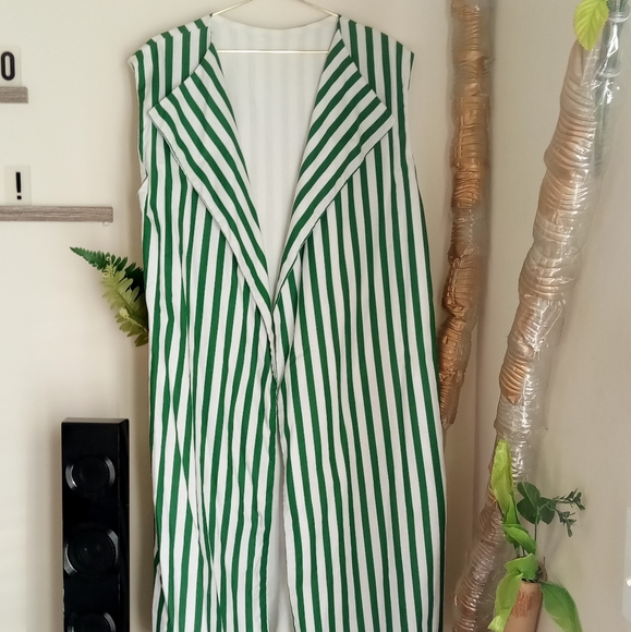 Spearmint Brigade! Long striped Vest!😍 🌿🍃 - Picture 5 of 11